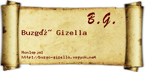 Buzgó Gizella névjegykártya