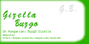 gizella buzgo business card